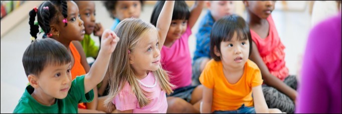 Pre-k students in class