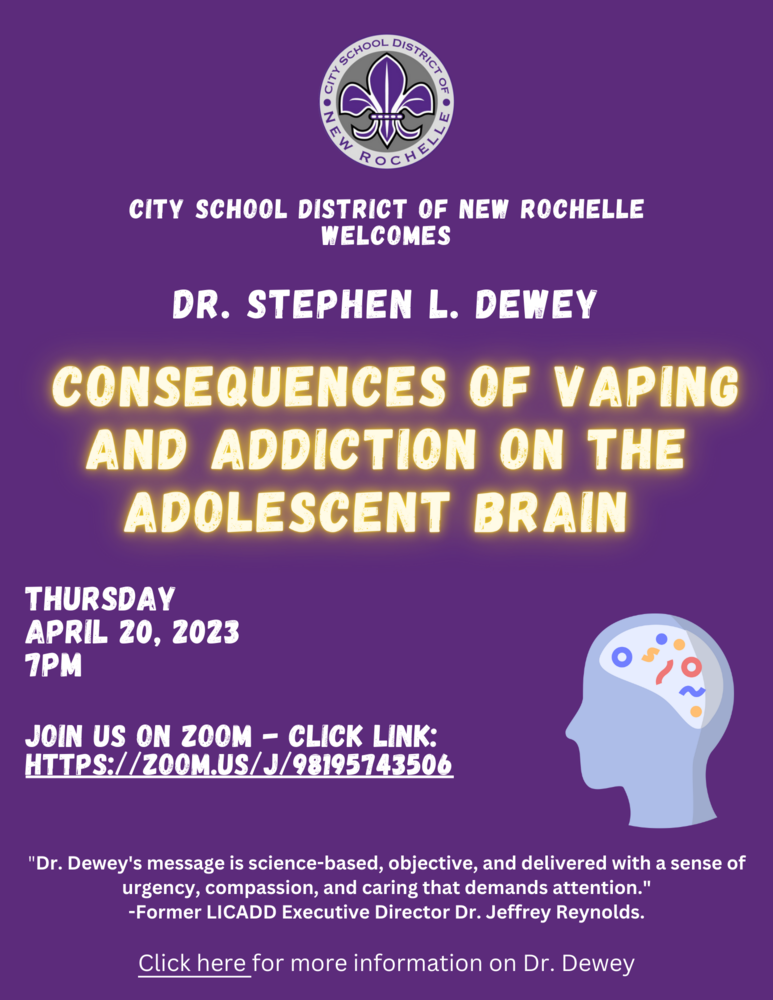 Consequences of Vaping event flyer