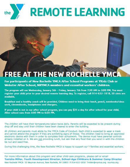 Remote learning ymca