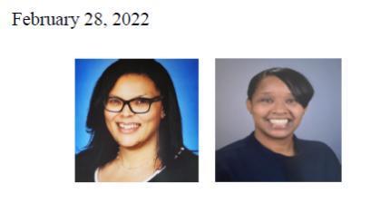 Photographs of Ms. Owens and Ms. Ifill