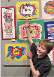 student art at nr library