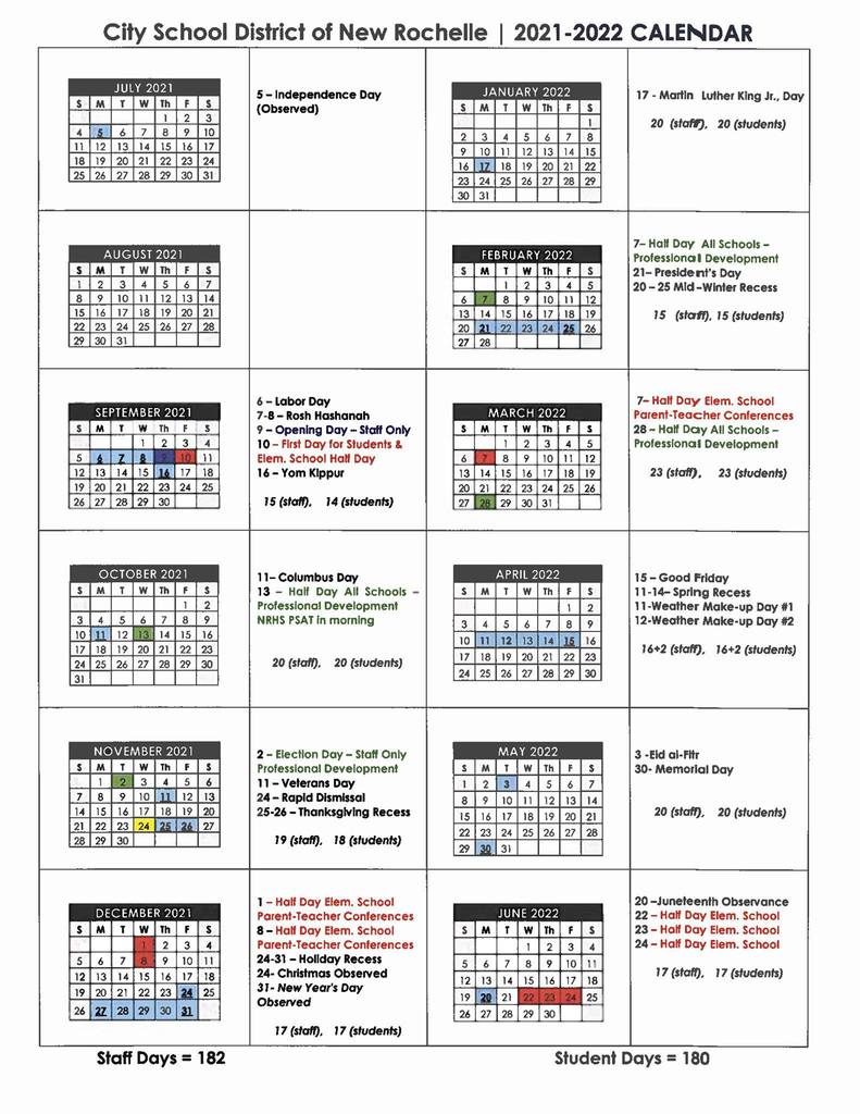 academic calendar