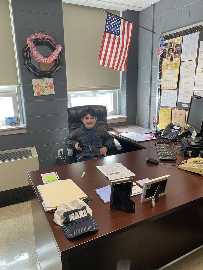Elliot Weiser was the Ward Assistant Principal  For a Day raffle winner.