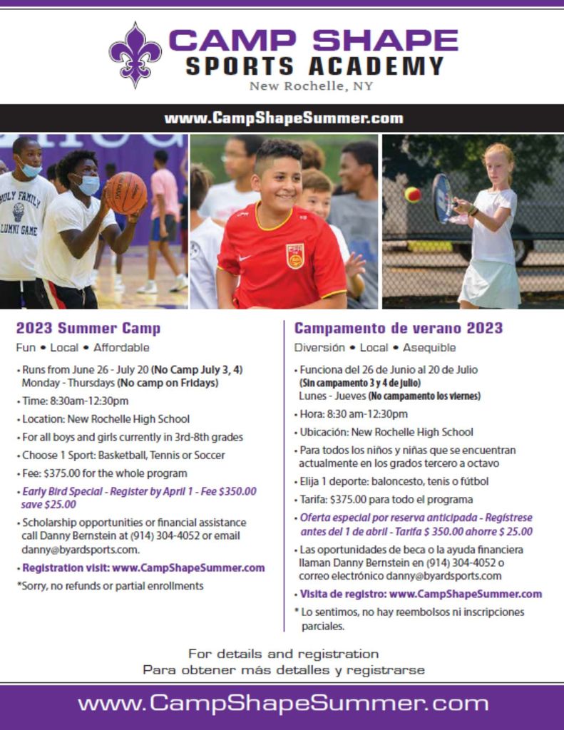 Camp Shape Flyer