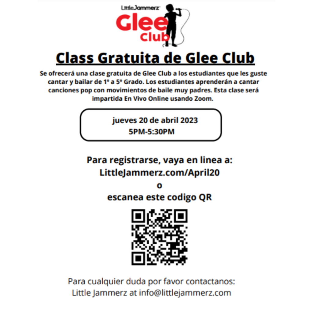 Free Glee Club Info Spanish